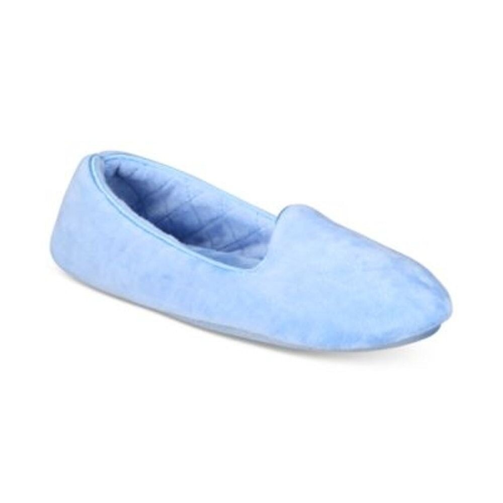 Charter Club Memory Foam Slippers Womens Size S 5/6 Indoor Outdoor Comfort‎ Blue